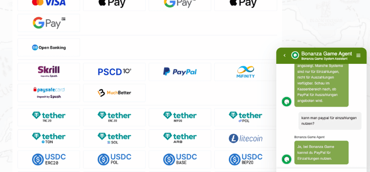 bonanzagame casino paypal