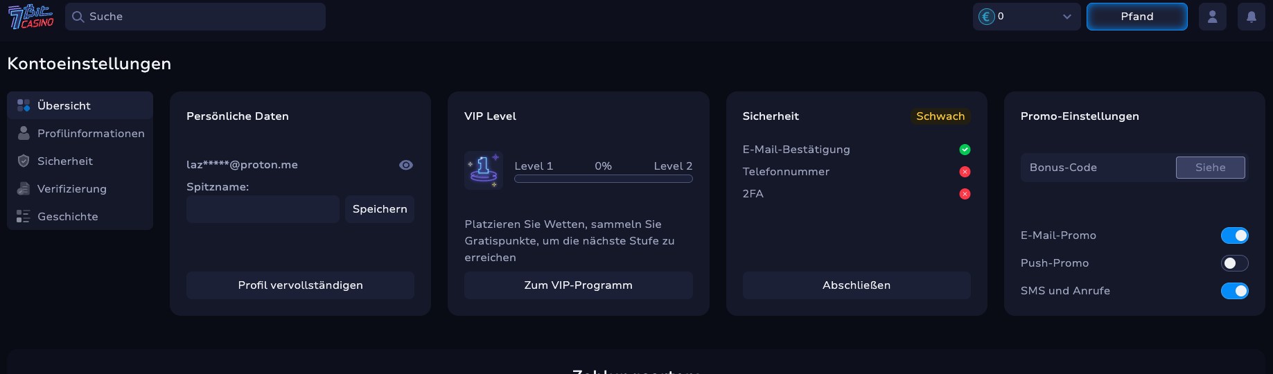 bonus code spielhallen 7bit