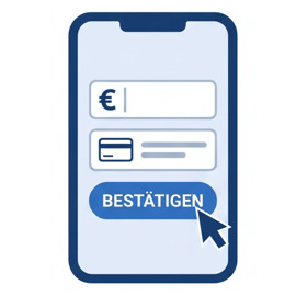 einzahlen