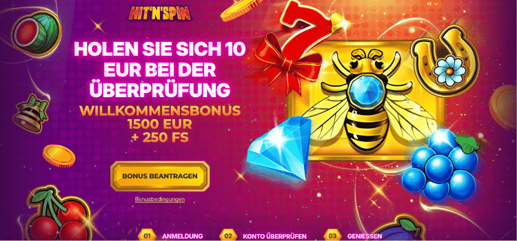 spielhallen   hitnspin casino featured image 10 euro ohne einzahlung