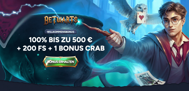 betwarts casino bonus screenshot