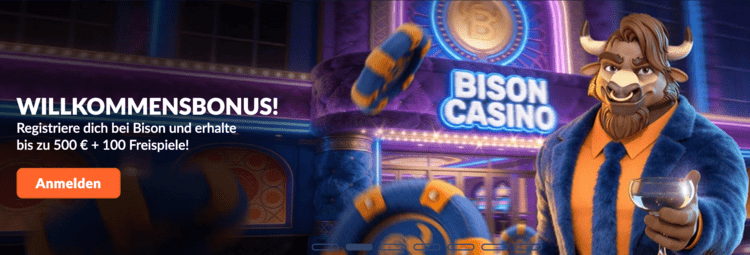 bison casino bonus screenshot