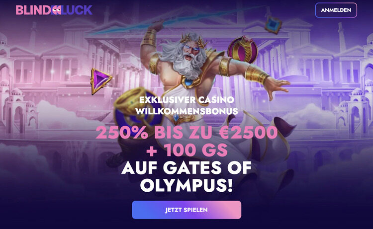 blindluck casino bonus screenshot