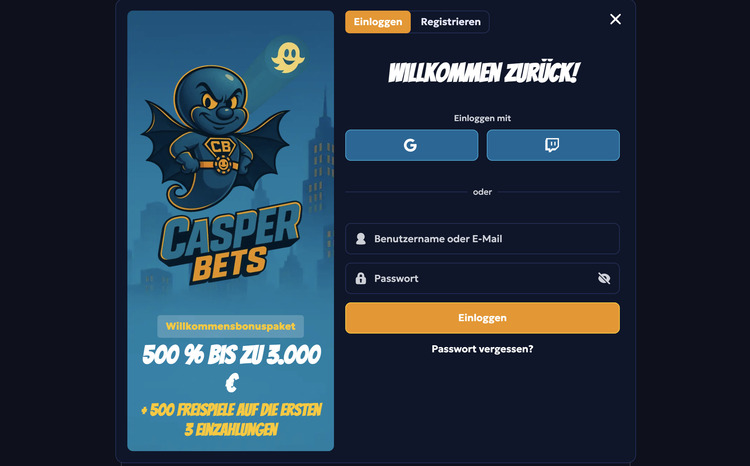 casperbets casino bonus