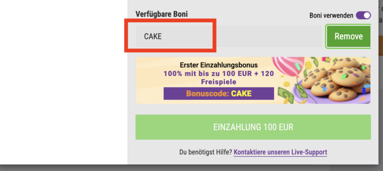 cookie casino bonus code