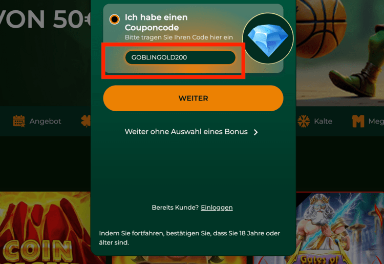 gomblingo casino gutschein code