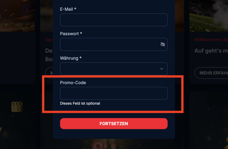 kudosbet casino promo code screenshot