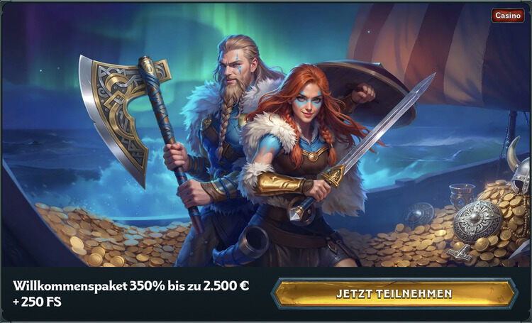 ragnaro casino bonus screenshot