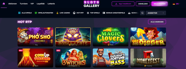 slotsgallery casino screenshot