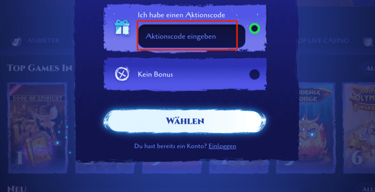 spinight casino aktionscode