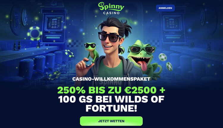 spinny casino bonus screenshot