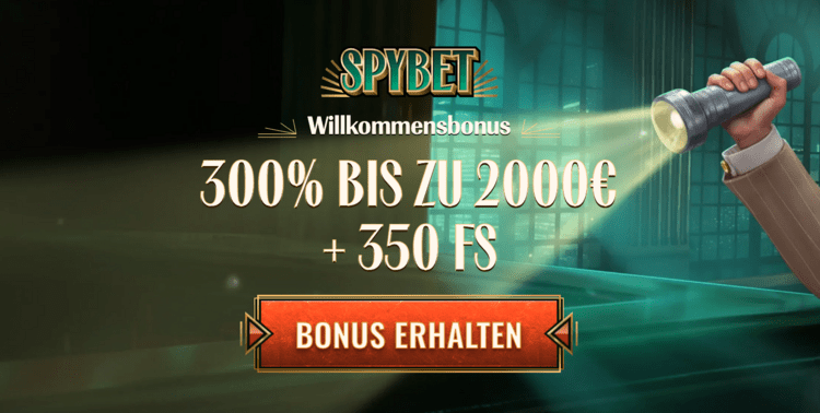 SpyBet Casino Bonus Screenshot