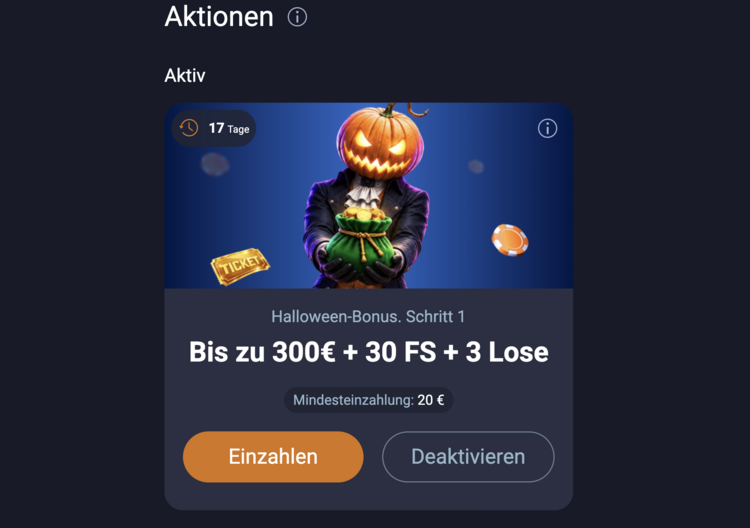 vox casino halloween bonus