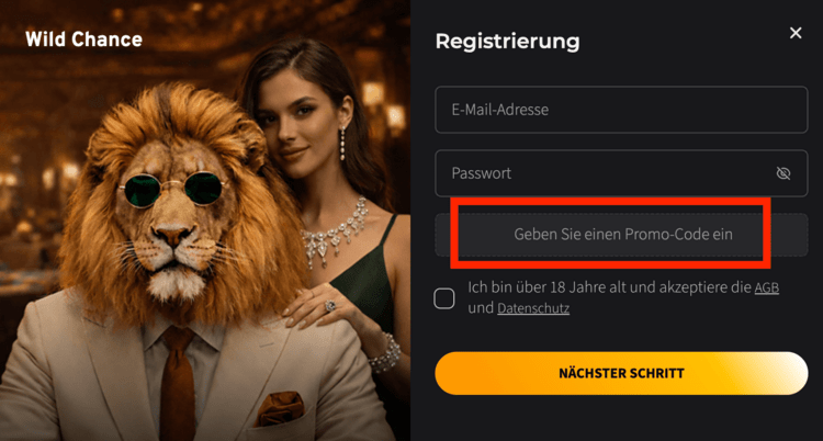 wild chance casino promo code